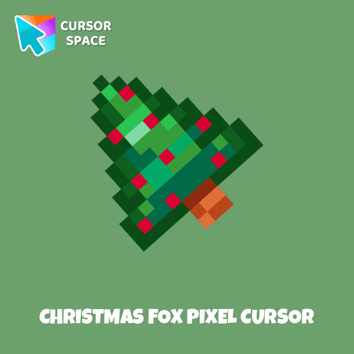 Christmas Fox Pixel cursor pointer cursor